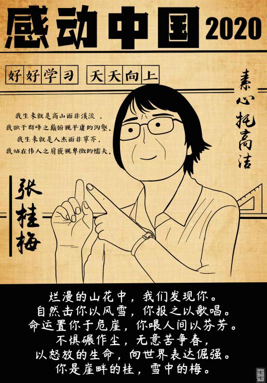 "感悟中国力量,讲好中国故事"国交学子手绘插画致敬感动中国人物